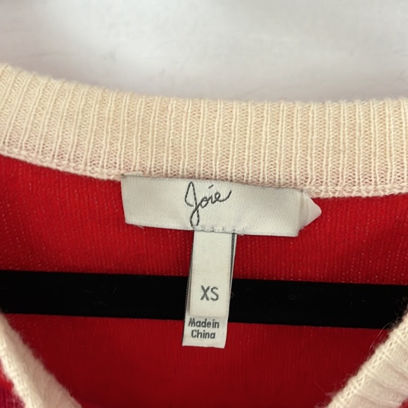 Joie Cashmere Inghin Striped Ruffle Rugby Sweater - Picture 5 of 7